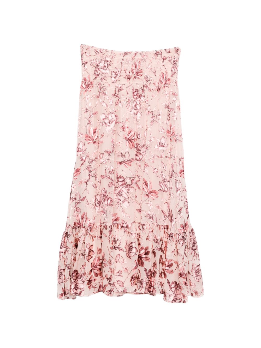 Alice + Olivia Floral Print Maxi Skirt Pink