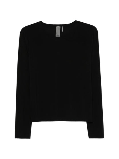 Norma Kamali One-Shoulder Stretch Top Black