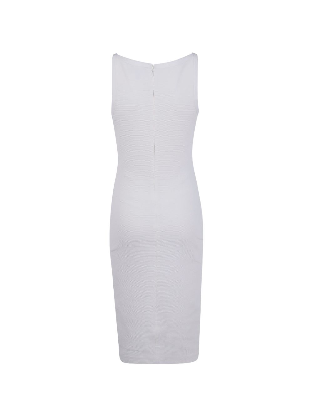 Emporio Armani Sleeveless Cotton Mini Dress White