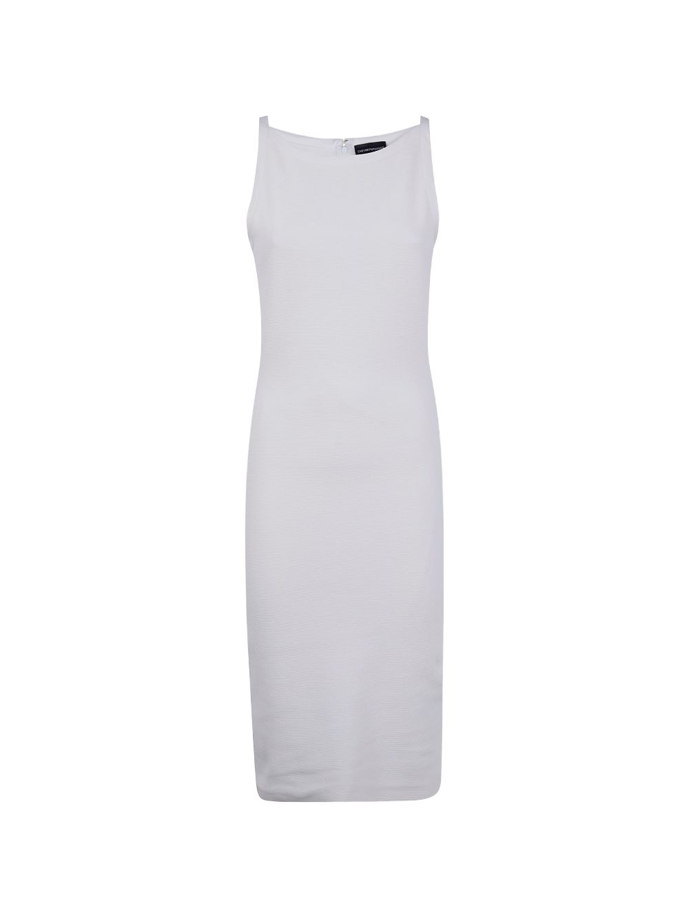 Emporio Armani Sleeveless Cotton Mini Dress White