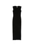 Norma Kamali Sleeveless Fitted Long Dress Black