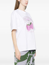 Ganni Graphic Cotton T-Shirt White