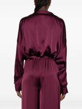 Norma Kamali Oversized Shirt Bodysuit Purple purple