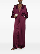 Norma Kamali Oversized Shirt Bodysuit Purple purple