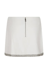 Alice + Olivia Embellished Mini Skirt White White