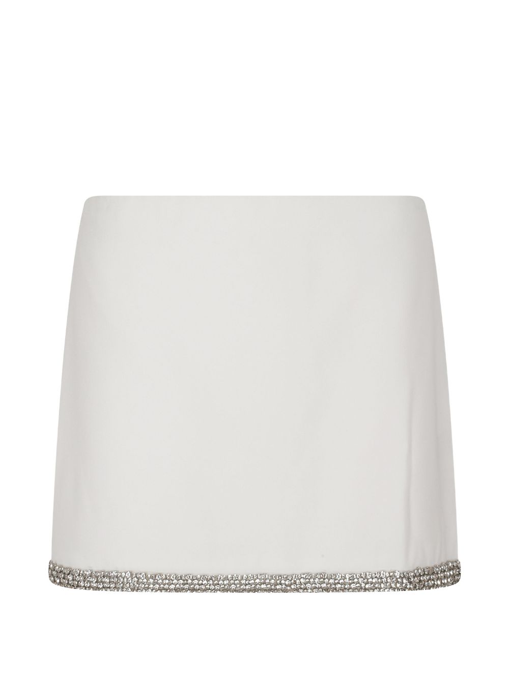 Alice + Olivia Embellished Mini Skirt White White