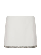 Alice + Olivia Embellished Mini Skirt White White