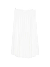 Norma Kamali Flared Draped Midi Skirt White white