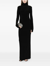 Norma Kamali Long Sleeve High Neck Dress Black black