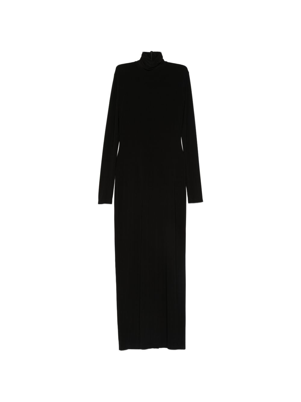 Norma Kamali Long Sleeve High Neck Dress Black black