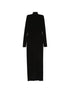 Norma Kamali Long Sleeve High Neck Dress Black black
