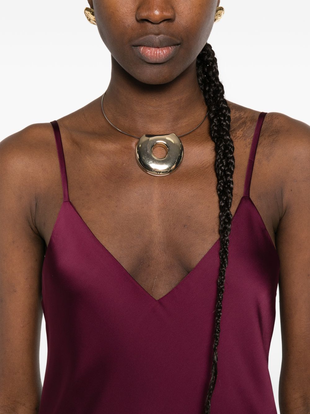Norma Kamali Spaghetti Strap Slip Dress Purple purple