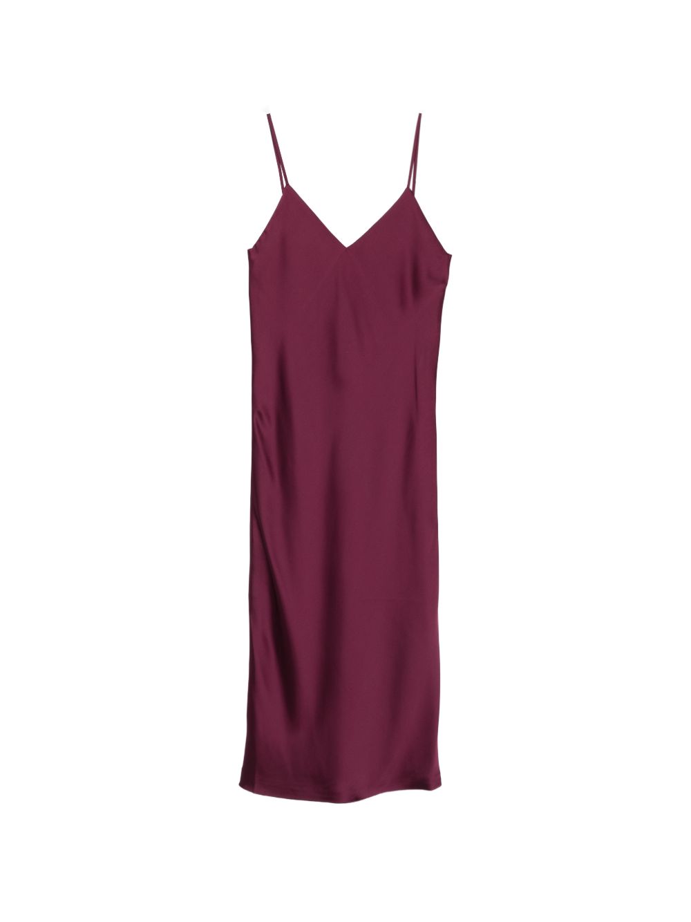 Norma Kamali Spaghetti Strap Slip Dress Purple purple
