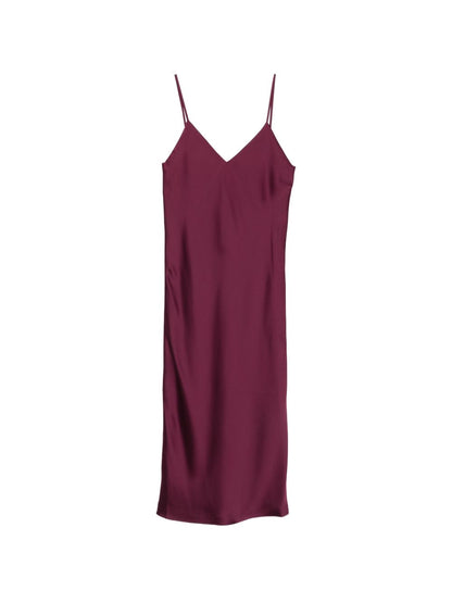 Norma Kamali Spaghetti Strap Slip Dress Purple purple
