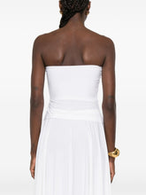 Norma Kamali Ruched Strapless Top White White
