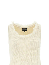 Emporio Armani Fringed Tank Top Beige