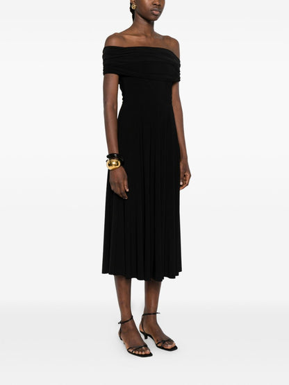 Norma Kamali Sleeveless Midi Dress Black Black