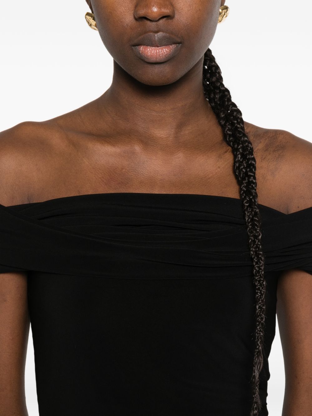 Norma Kamali Sleeveless Midi Dress Black Black