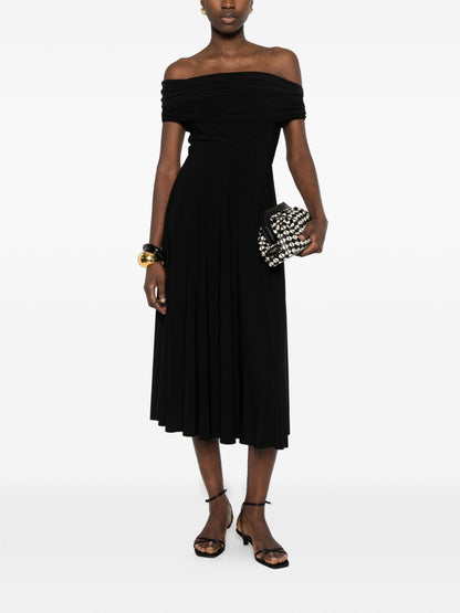 Norma Kamali Sleeveless Midi Dress Black Black