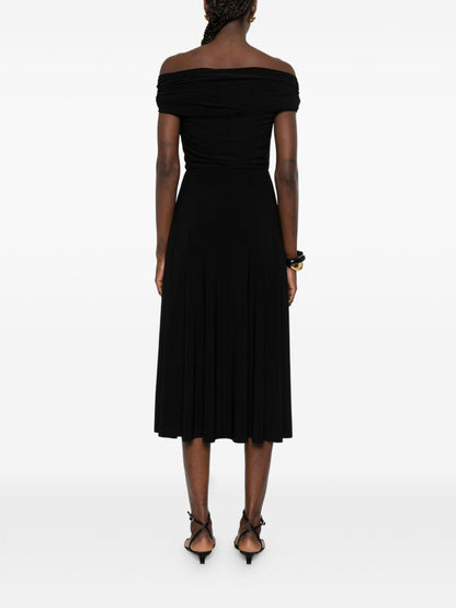Norma Kamali Sleeveless Midi Dress Black Black