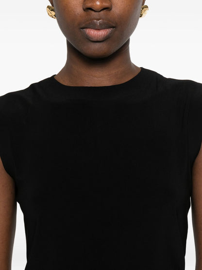 Norma Kamali Sleeveless Fitted Top Black black