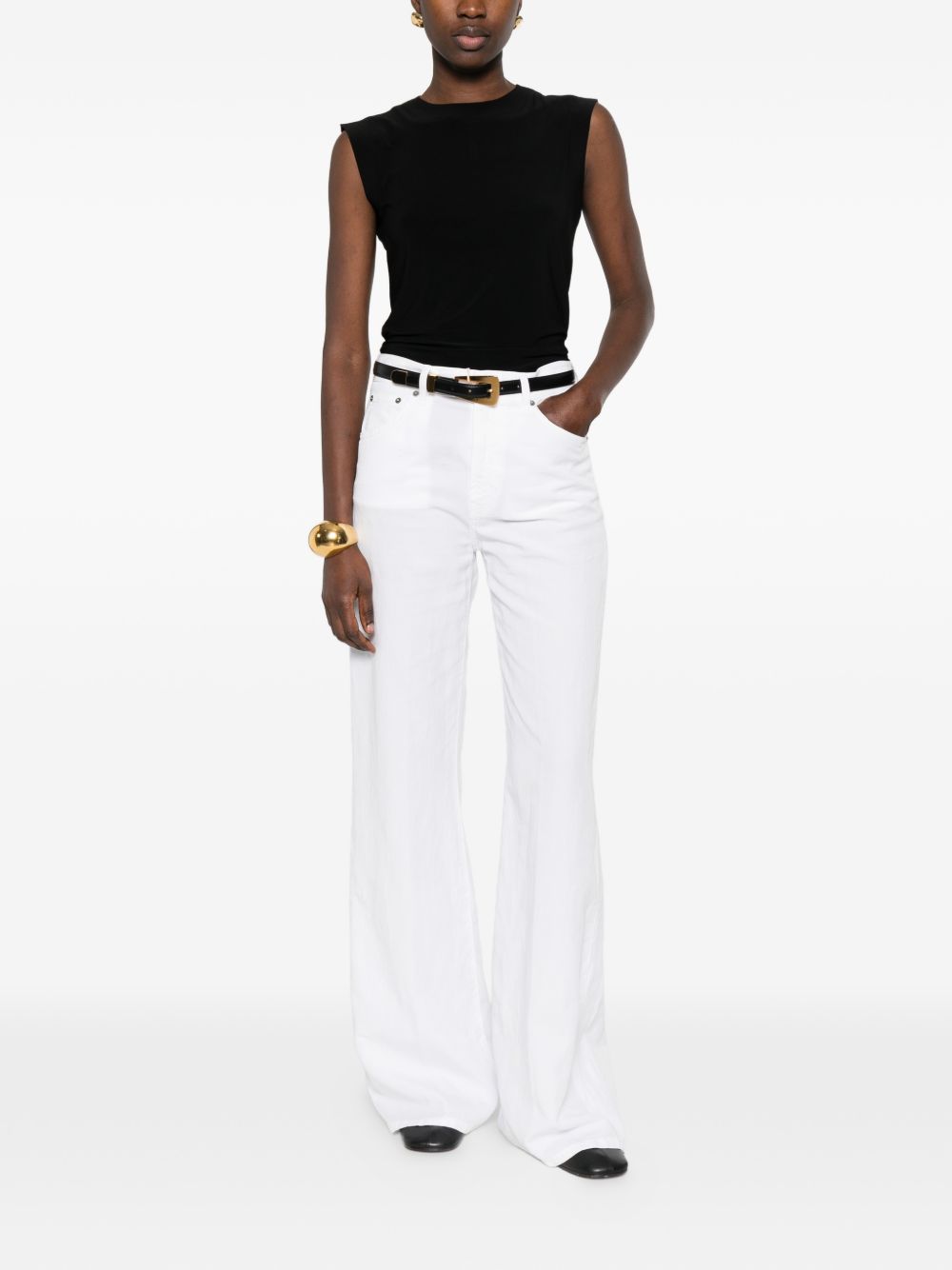 Norma Kamali Sleeveless Fitted Top Black black