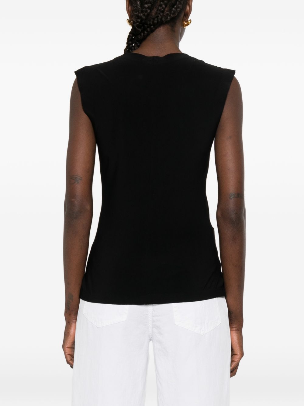 Norma Kamali Sleeveless Fitted Top Black black