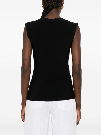Norma Kamali Sleeveless Fitted Top Black black