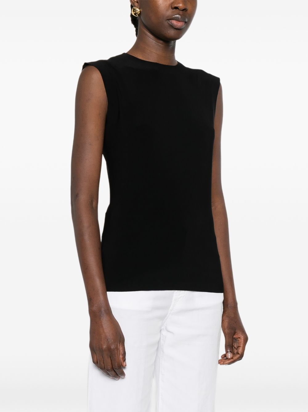 Norma Kamali Sleeveless Fitted Top Black black