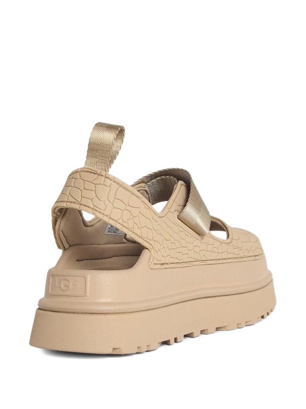 UGG Woman GoldenGlow Embossed Sandals BEIGE