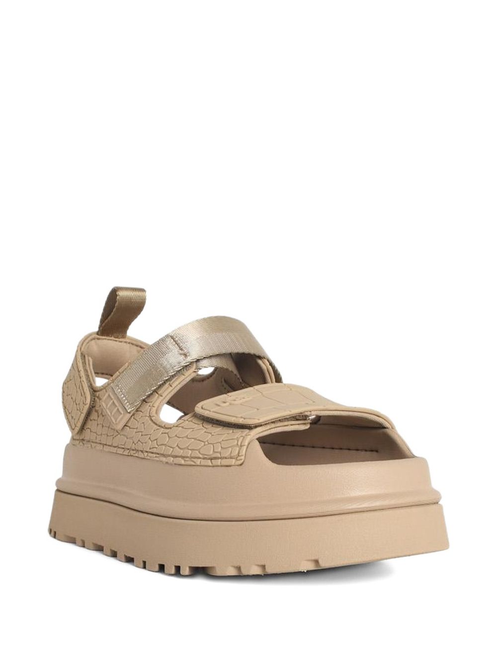 UGG Woman GoldenGlow Embossed Sandals BEIGE