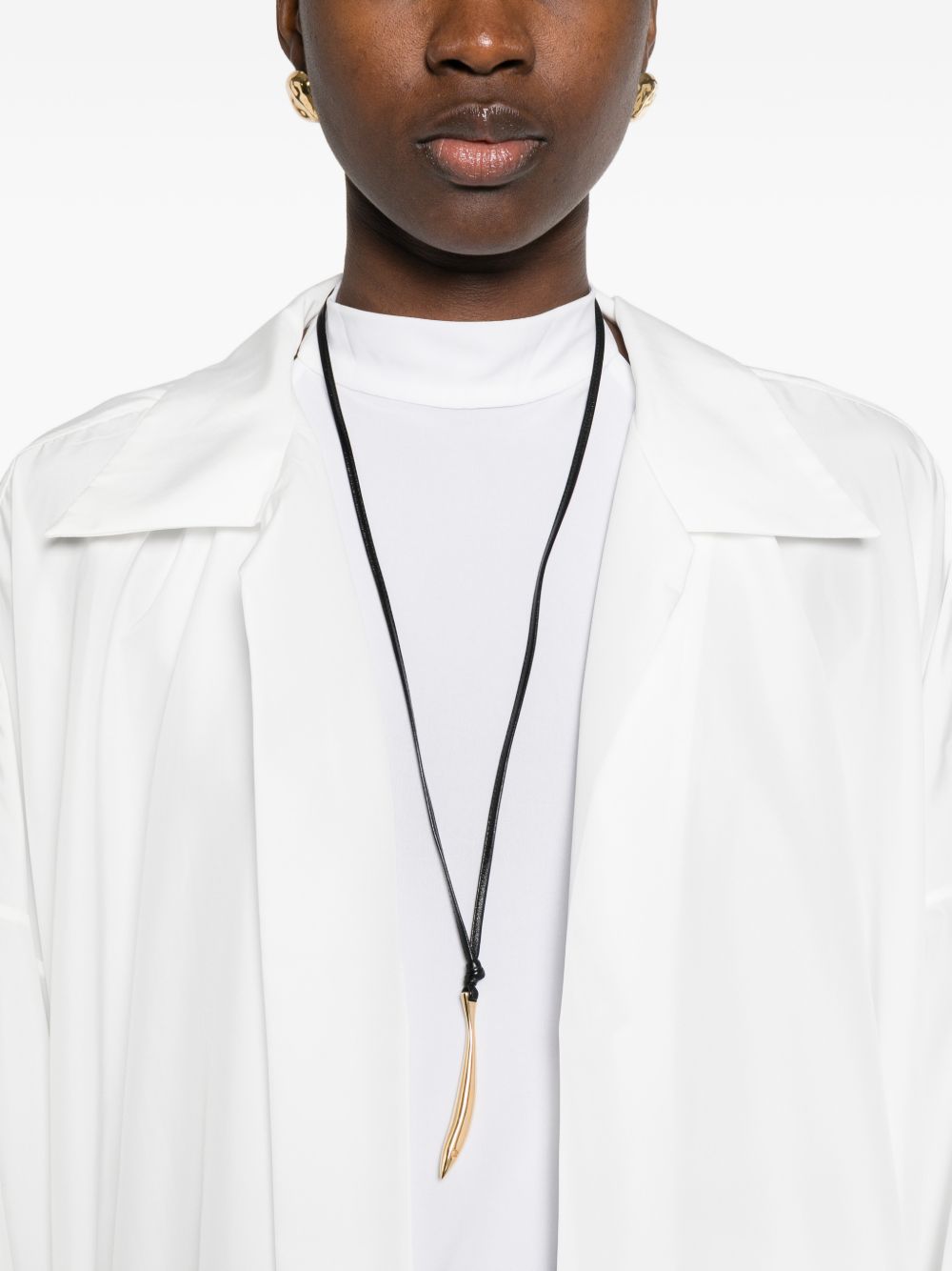 Norma Kamali Oversized Shirt Dress White white