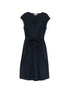 Woolrich V-Neck Cotton Mini Dress Blue