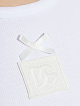Dolce & Gabbana Appliqué Cotton Sleeveless Top White