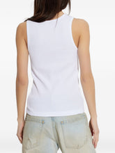 Dolce & Gabbana Appliqué Cotton Sleeveless Top White