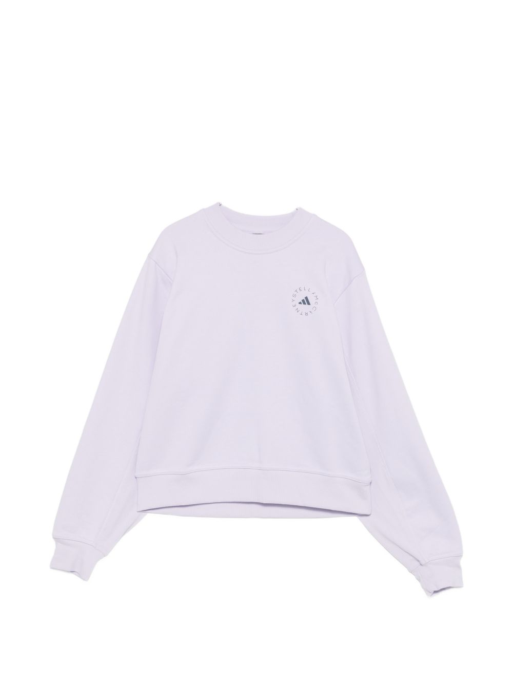 Adidas By Stella McCartney Cotton crewneck sweatshirt LILAC