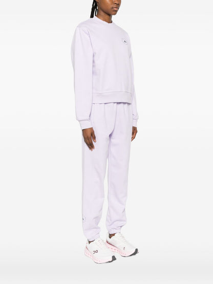 Adidas By Stella McCartney Cotton crewneck sweatshirt LILAC