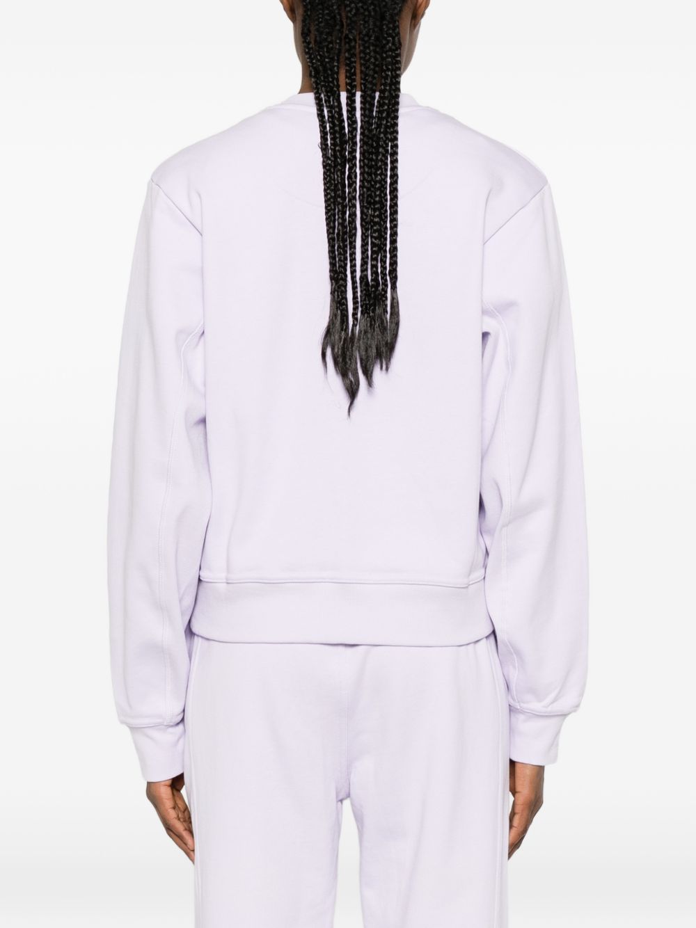Adidas By Stella McCartney Cotton crewneck sweatshirt LILAC
