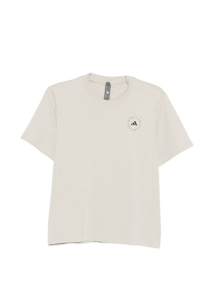 Adidas By Stella McCartney Logo t-shirt BEIGE