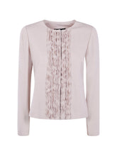 Emporio Armani Ruffled Beige Long Jacket Beige