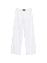 Semicouture Wide Leg Drawstring Trousers White white