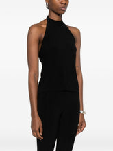 Norma Kamali Halterneck Tie Top Black