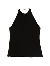 Norma Kamali Halterneck Tie Top Black