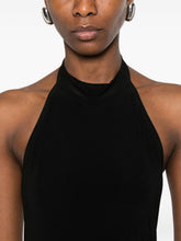 Norma Kamali Halterneck Tie Top Black