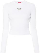 Diesel Sweater Silk Nylon White white