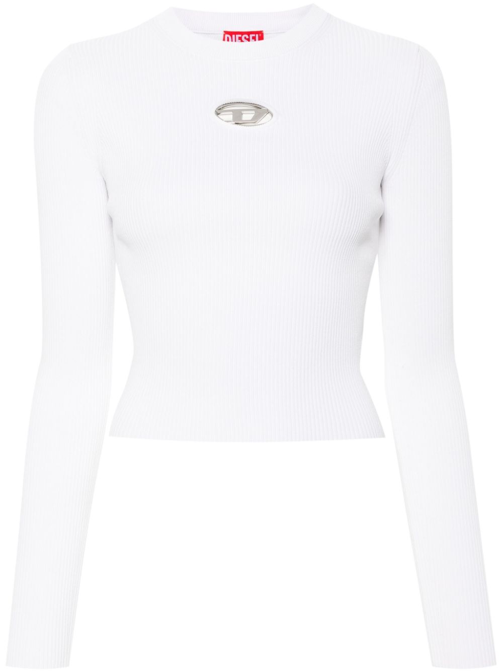 Diesel Sweater Silk Nylon White white