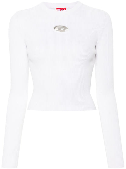 Diesel Sweater Silk Nylon White white