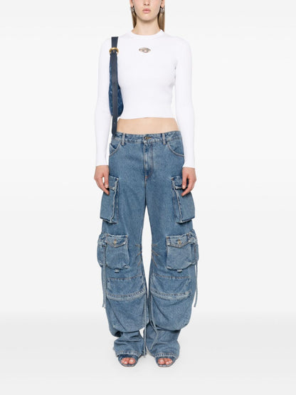 Diesel Sweater Silk Nylon White white