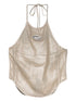 Diesel Silk Blend Sleeveless Top Golden golden