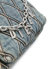 Diesel Sheer Nylon Shoulder Bag Clear Blue